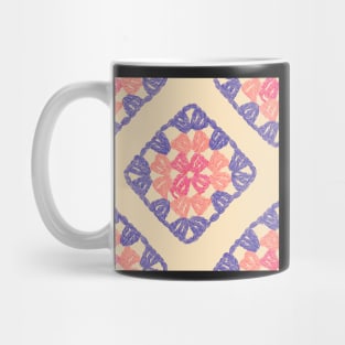 Granny square crochet pattern Mug